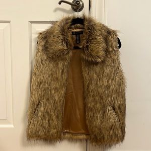 INC Fur Vest
